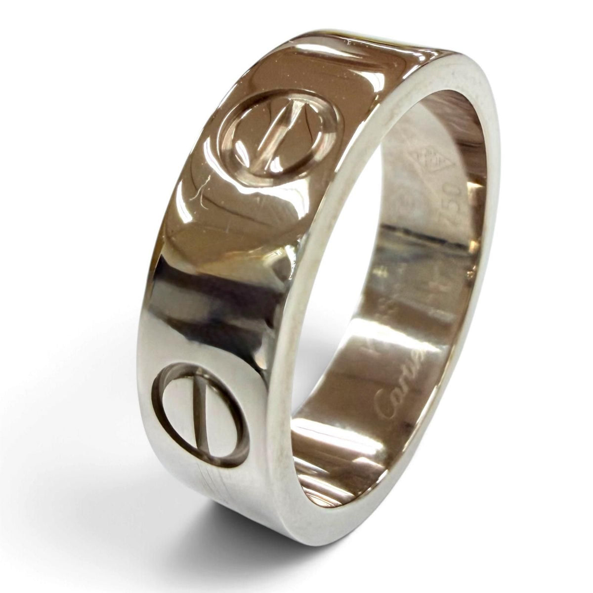 Cartier Love Ring Crack Model White Gold 51 JP — view 3