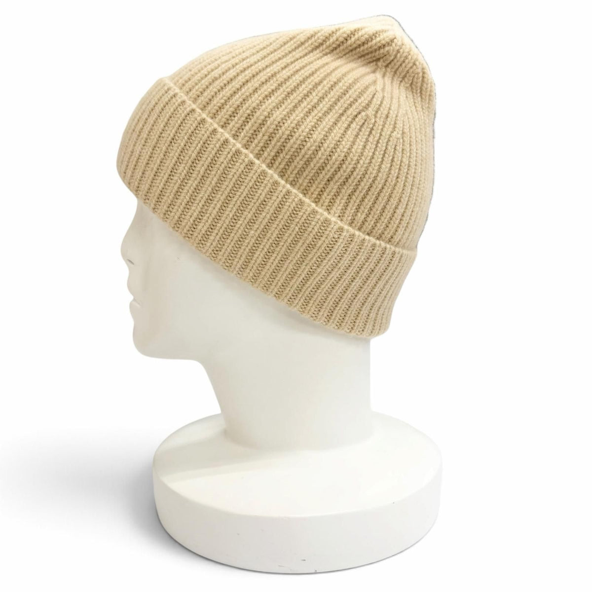 Louis Vuitton Beanie LV Spark Cashmere 100% Knit Cap Beige Hat — view 4