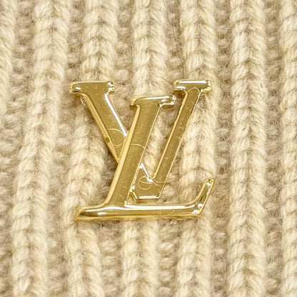 Louis Vuitton Beanie LV Spark Cashmere 100% Knit Cap Beige Hat — view 7