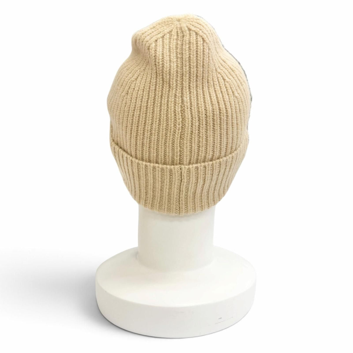Louis Vuitton Beanie LV Spark Cashmere 100% Knit Cap Beige Hat — view 5