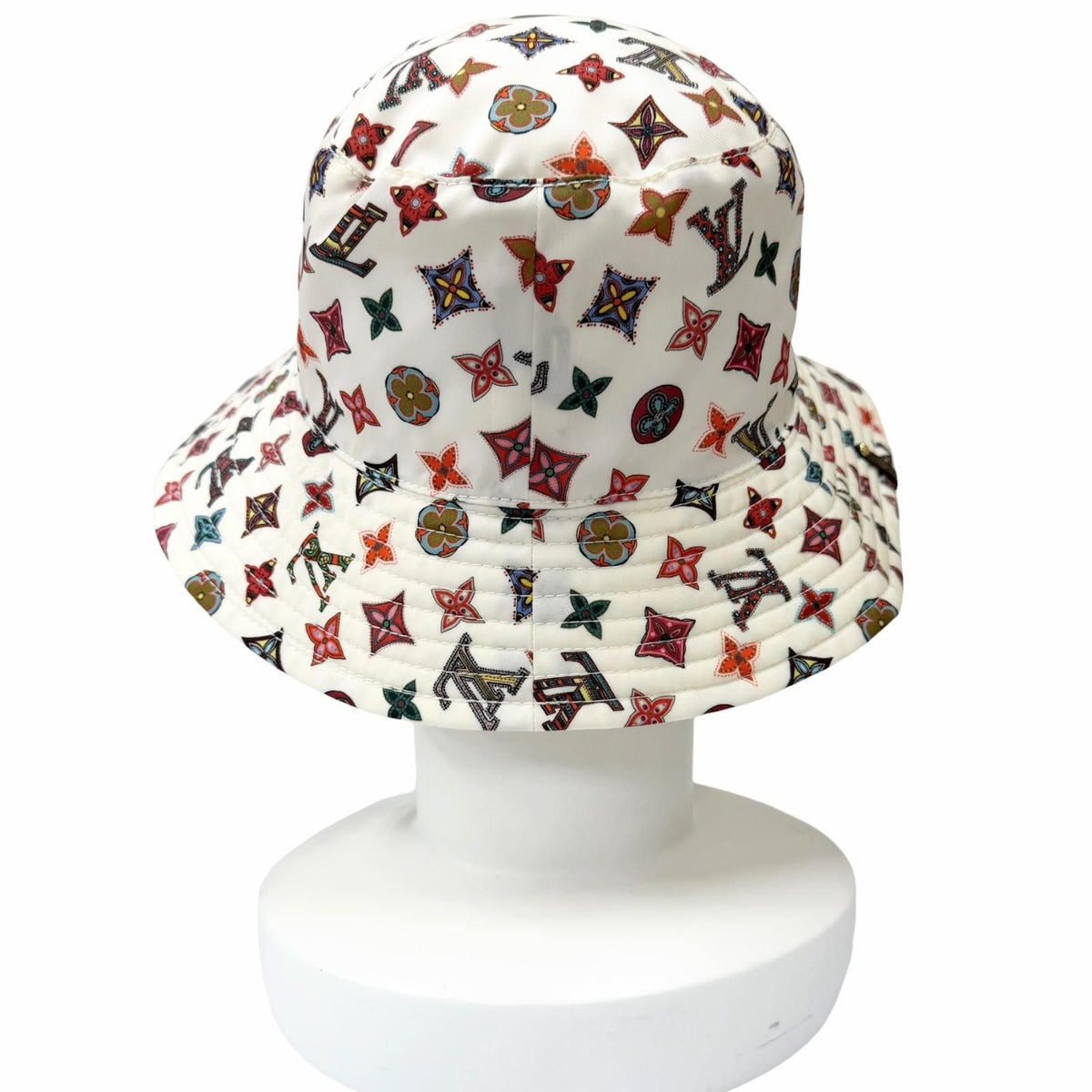 Louis Vuitton Bob Lovely Glam Bucket Hat White — view 3