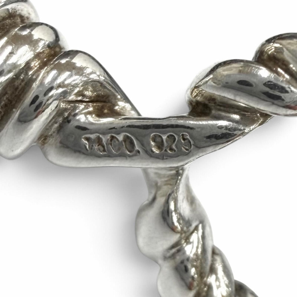 Tiffany & Co 925 Hema Fitted Necklace Gunmetallic Silver — view 8