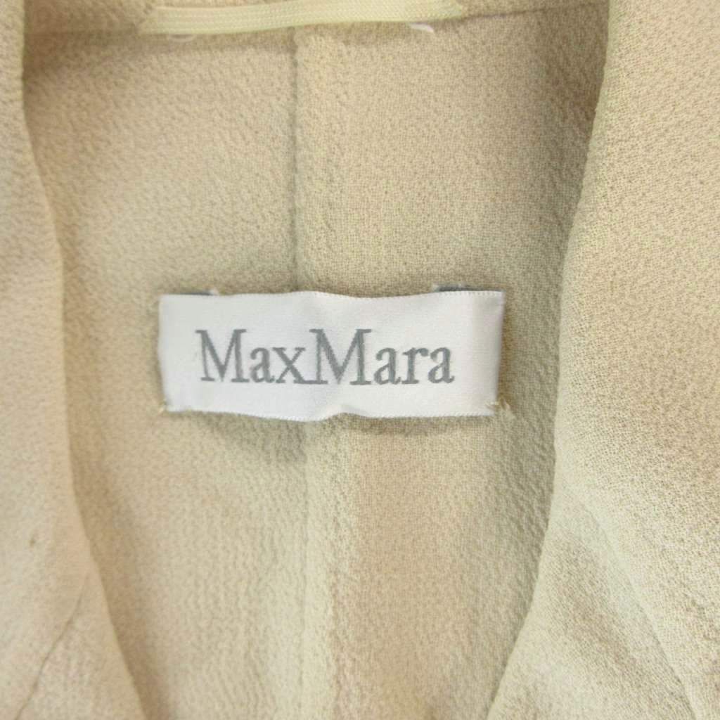 Max Mara Jacket Double White Tag Wool Beige 42 — view 6