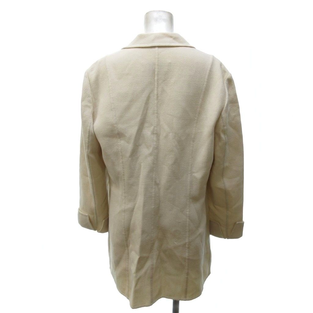 Max Mara Jacket Double White Tag Wool Beige 42 — view 3