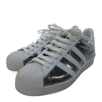 Prada Adidas Sneakers Super Star Silver Metallic Colored — view 2