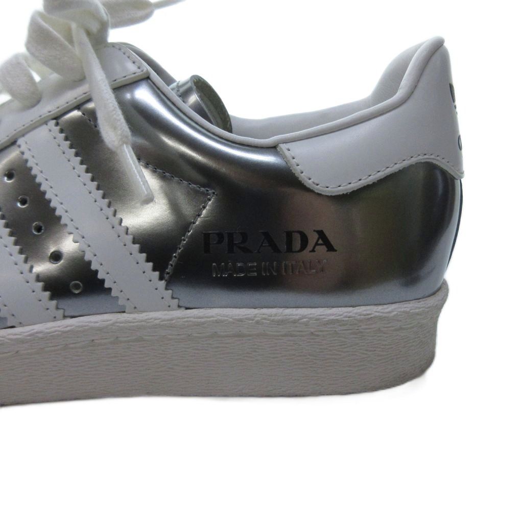 Prada Adidas Sneakers Super Star Silver Metallic Colored — view 8