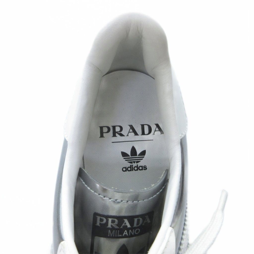 Prada Adidas Sneakers Super Star Silver Metallic Colored — view 7