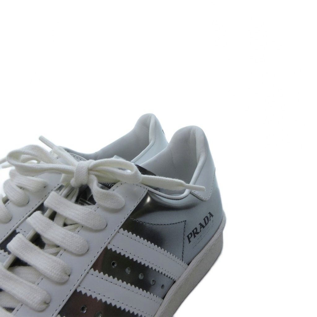 Prada Adidas Sneakers Super Star Silver Metallic Colored — view 4