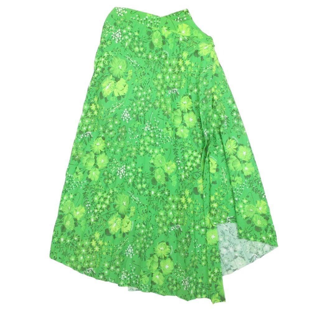 Balenciaga Asymmetric Design Pleated Long Skirt Floral Pattern Shape Softening — view 2