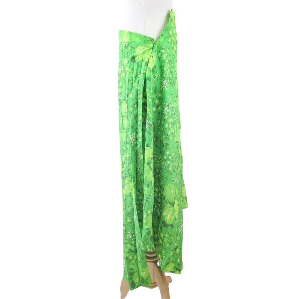 Balenciaga Asymmetric Design Pleated Long Skirt Floral Pattern Shape Softening — view 6
