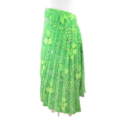 Balenciaga Asymmetric Design Pleated Long Skirt Floral Pattern Shape Softening — view 5