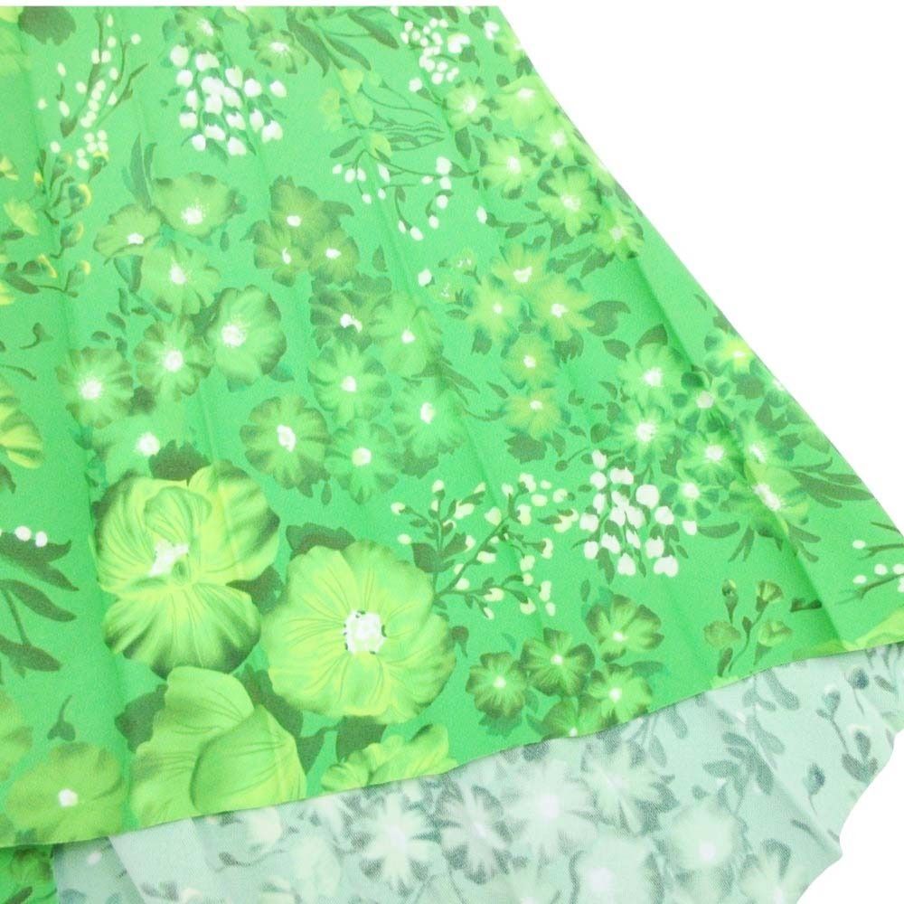 Balenciaga Asymmetric Design Pleated Long Skirt Floral Pattern Shape Softening — view 8