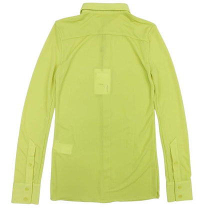 Bottega Veneta Stretch Crepe Jersey Shirt Long Sleeve Blouse Top Pistachio 36 — view 2