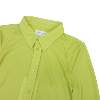 Bottega Veneta Stretch Crepe Jersey Shirt Long Sleeve Blouse Top Pistachio 36 — view 3