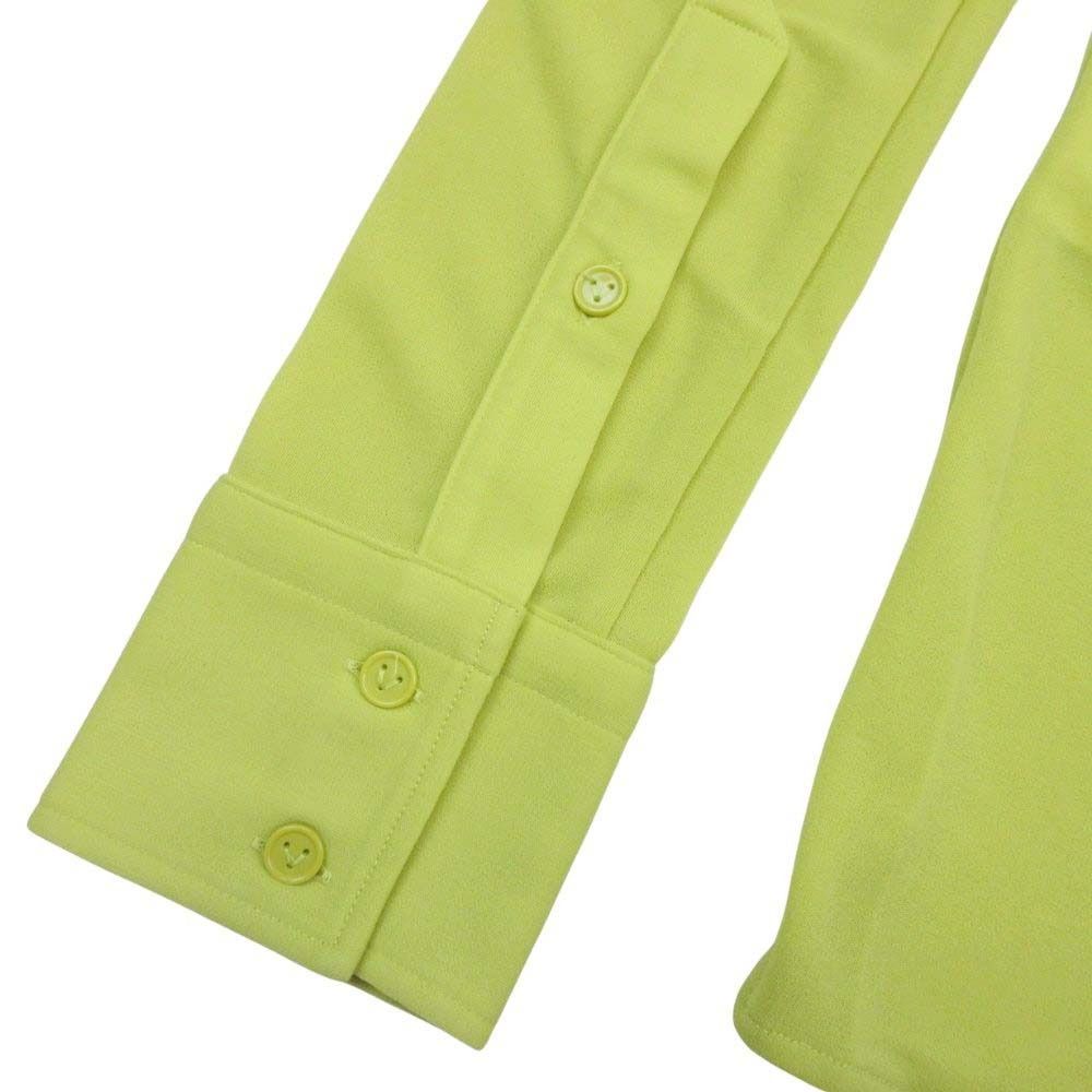 Bottega Veneta Stretch Crepe Jersey Shirt Long Sleeve Blouse Top Pistachio 36 — view 5