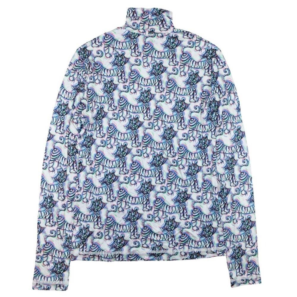 Dior Kenny Scharf Tiger Print Rayon Stretch Top Long Sleeve Multicolor XS — view 2