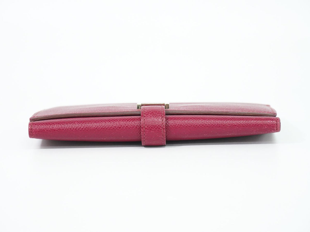 Hermes Bearn Veau Epsom Trifold Wallet Bordeaux — view 5