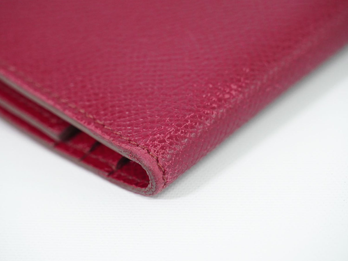 Hermes Bearn Veau Epsom Trifold Wallet Bordeaux — view 6