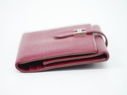 Hermes Bearn Veau Epsom Trifold Wallet Bordeaux — view 4