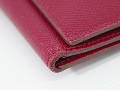 Hermes Bearn Veau Epsom Trifold Wallet Bordeaux — view 7