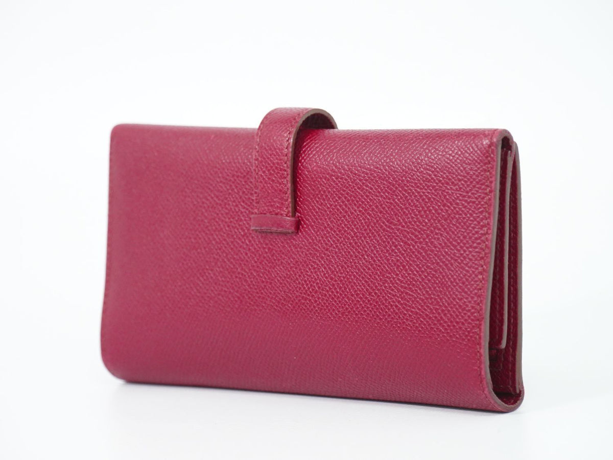 Hermes Bearn Veau Epsom Trifold Wallet Bordeaux — view 2
