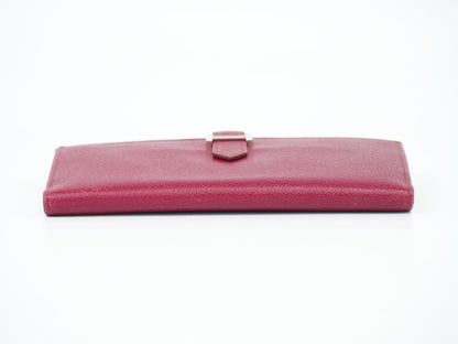 Hermes Bearn Veau Epsom Trifold Wallet Bordeaux — view 3