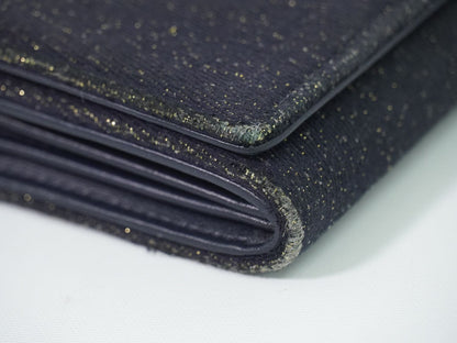 Chanel Deauville CC Logo Zip Around Wallet Denim Navy — view 6