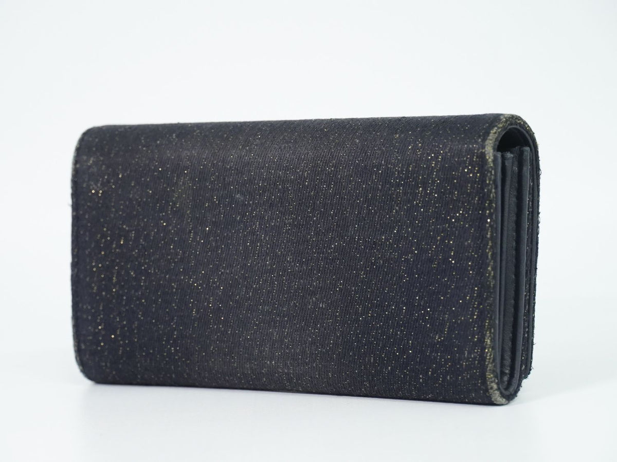 Chanel Deauville CC Logo Zip Around Wallet Denim Navy — view 2