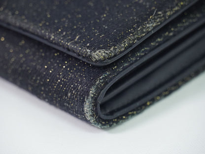 Chanel Deauville CC Logo Zip Around Wallet Denim Navy — view 7