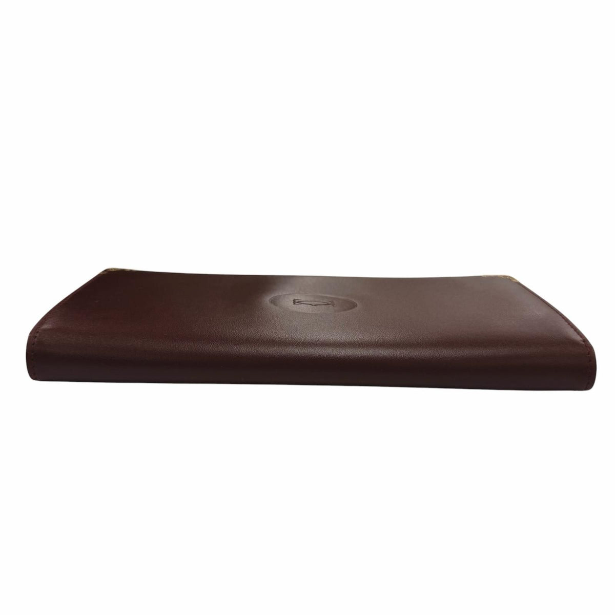 Cartier Must de Cartier C Motif Leather Wallet Bordeaux Gold — view 4