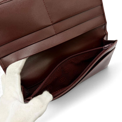 Cartier Must de Cartier C Motif Leather Wallet Bordeaux Gold — view 6