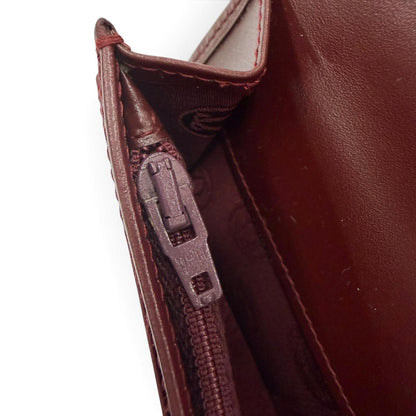 Cartier Must de Cartier C Motif Leather Wallet Bordeaux Gold — view 8