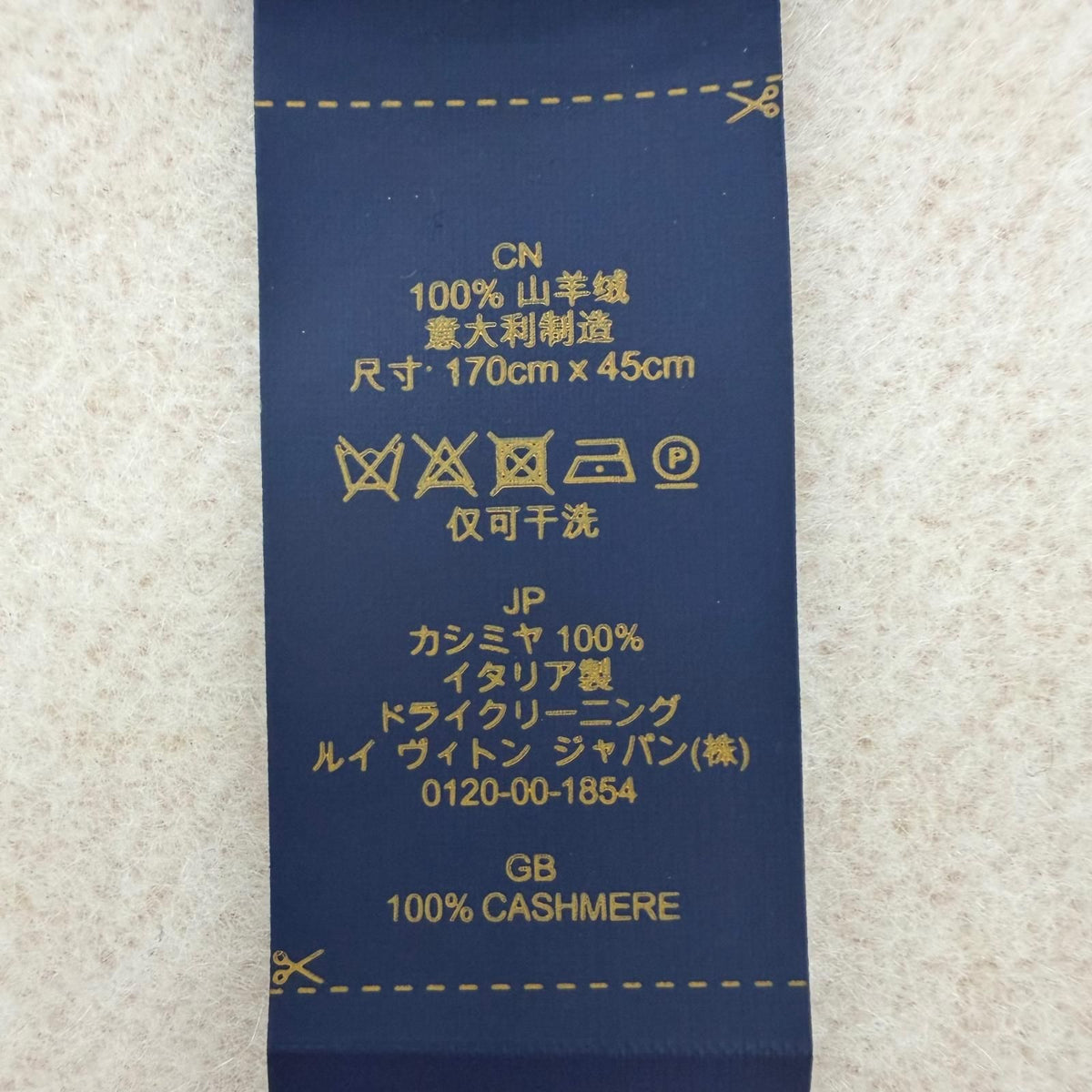 Louis Vuitton Scarf Reykjavik Gradient Cashmere 100% Rose Gray — view 8