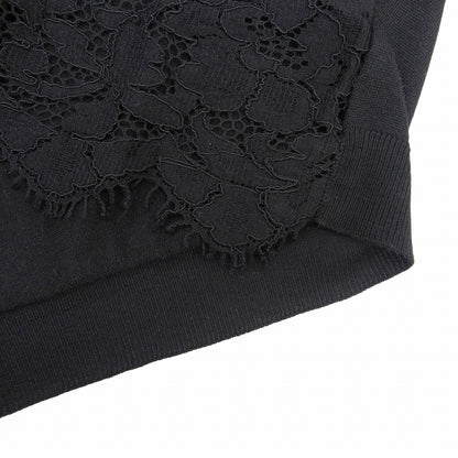 Dolce & Gabbana Cashmere Silk Blend Lace Top Black 38 — view 5