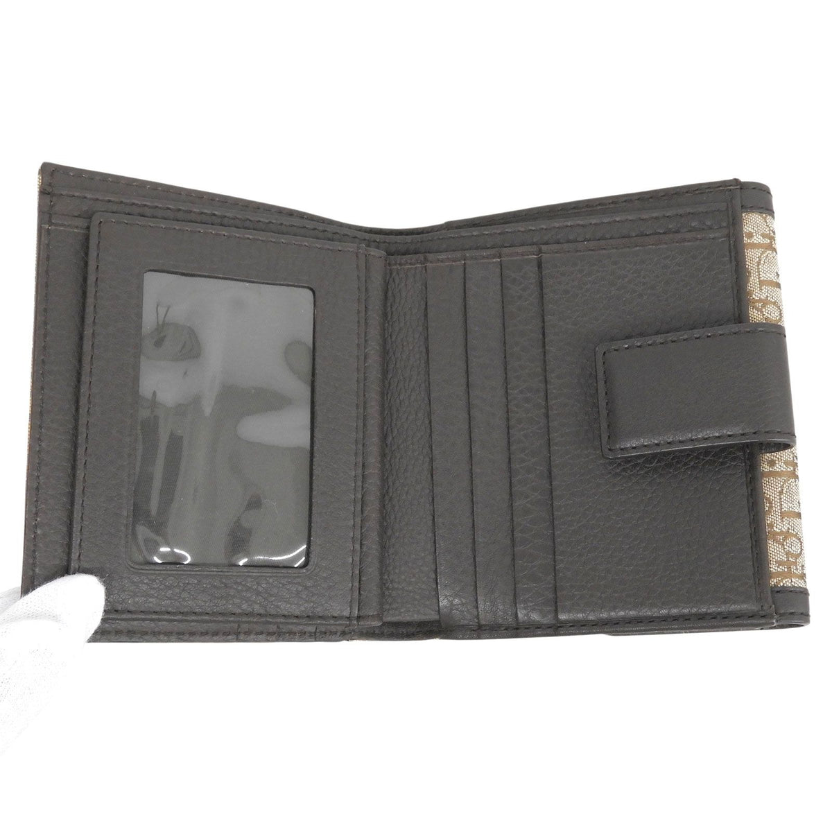 Dior Street Chic Trotter Canvas Leather Bifold Wallet — view 7