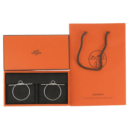 Hermes Loop MM Earrings Silver — view 2