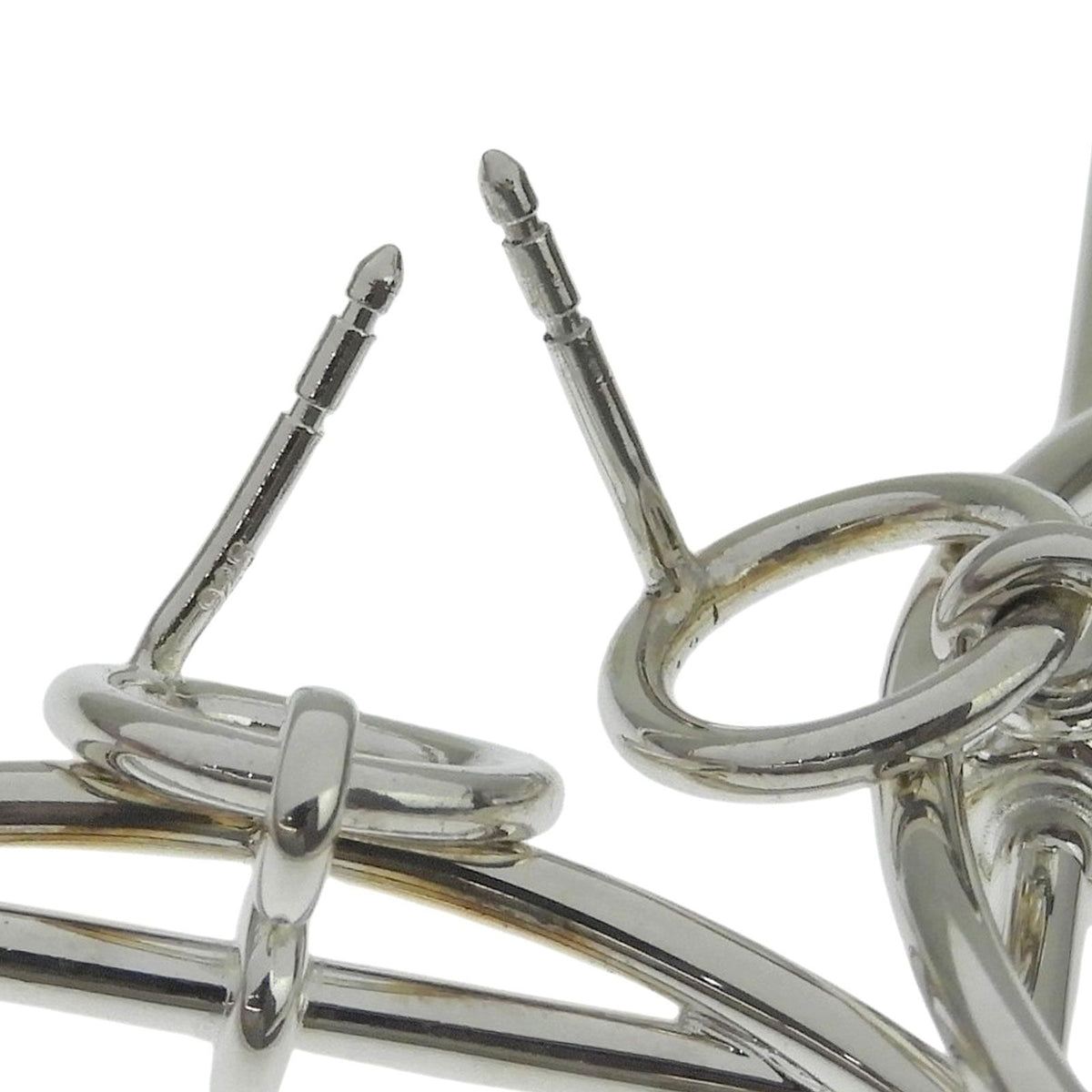 Hermes Loop MM Earrings Silver — view 5