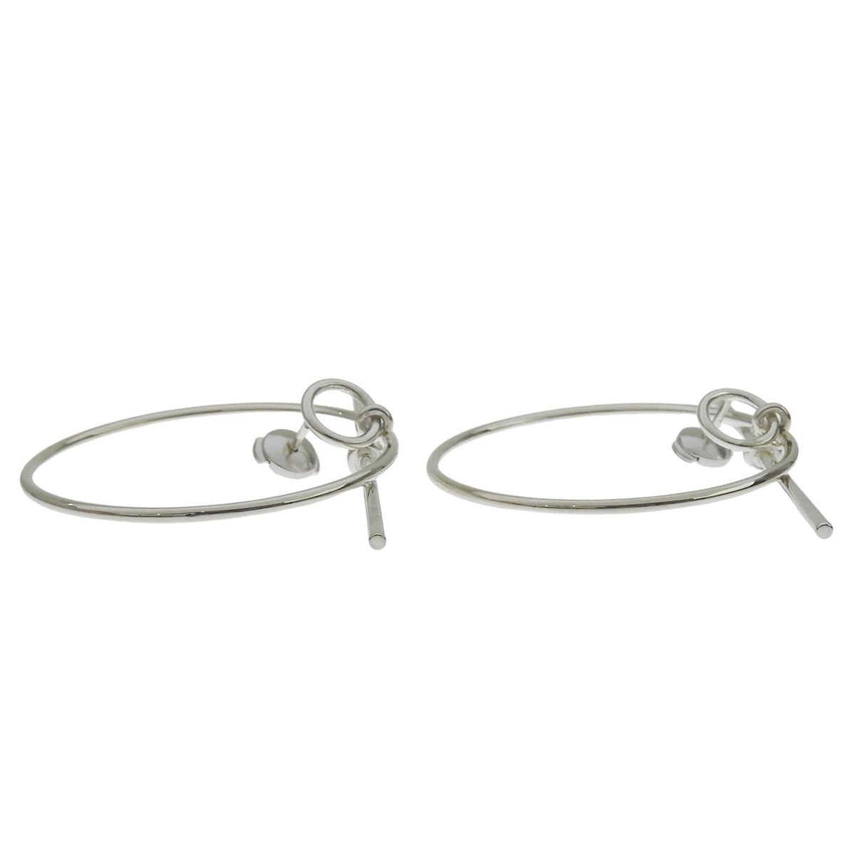 Hermes Loop MM Earrings Silver — view 4