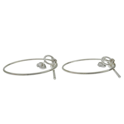 Hermes Loop MM Earrings Silver — view 4