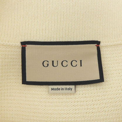 Gucci Wool 100% Side Zip Knit Fitted Skirt Ivory — view 6
