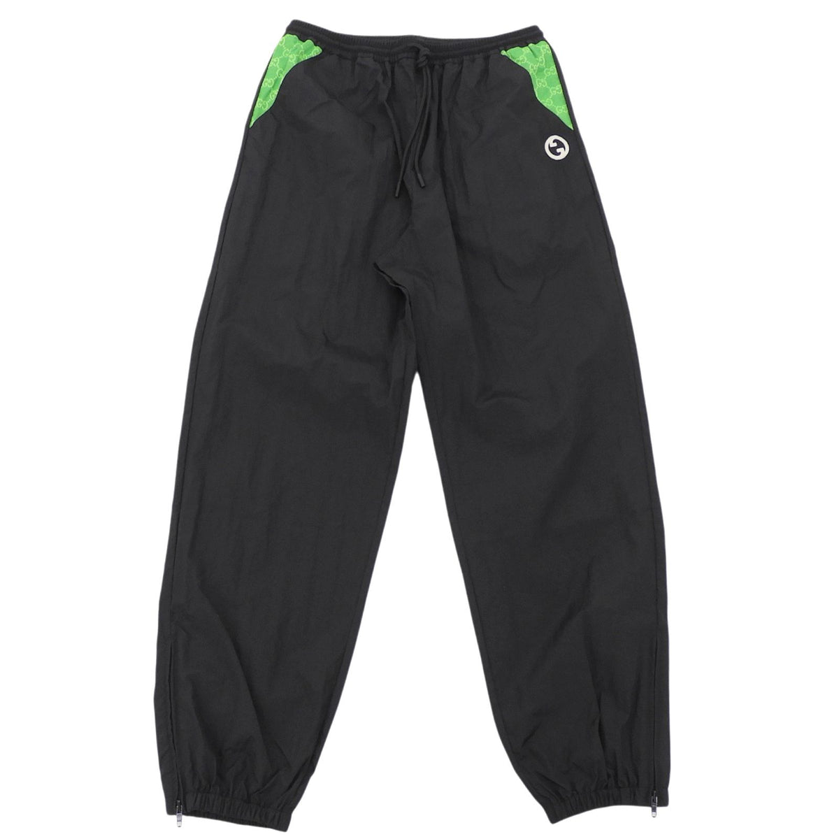 Gucci Training Pants GG Canvas Black Green XL