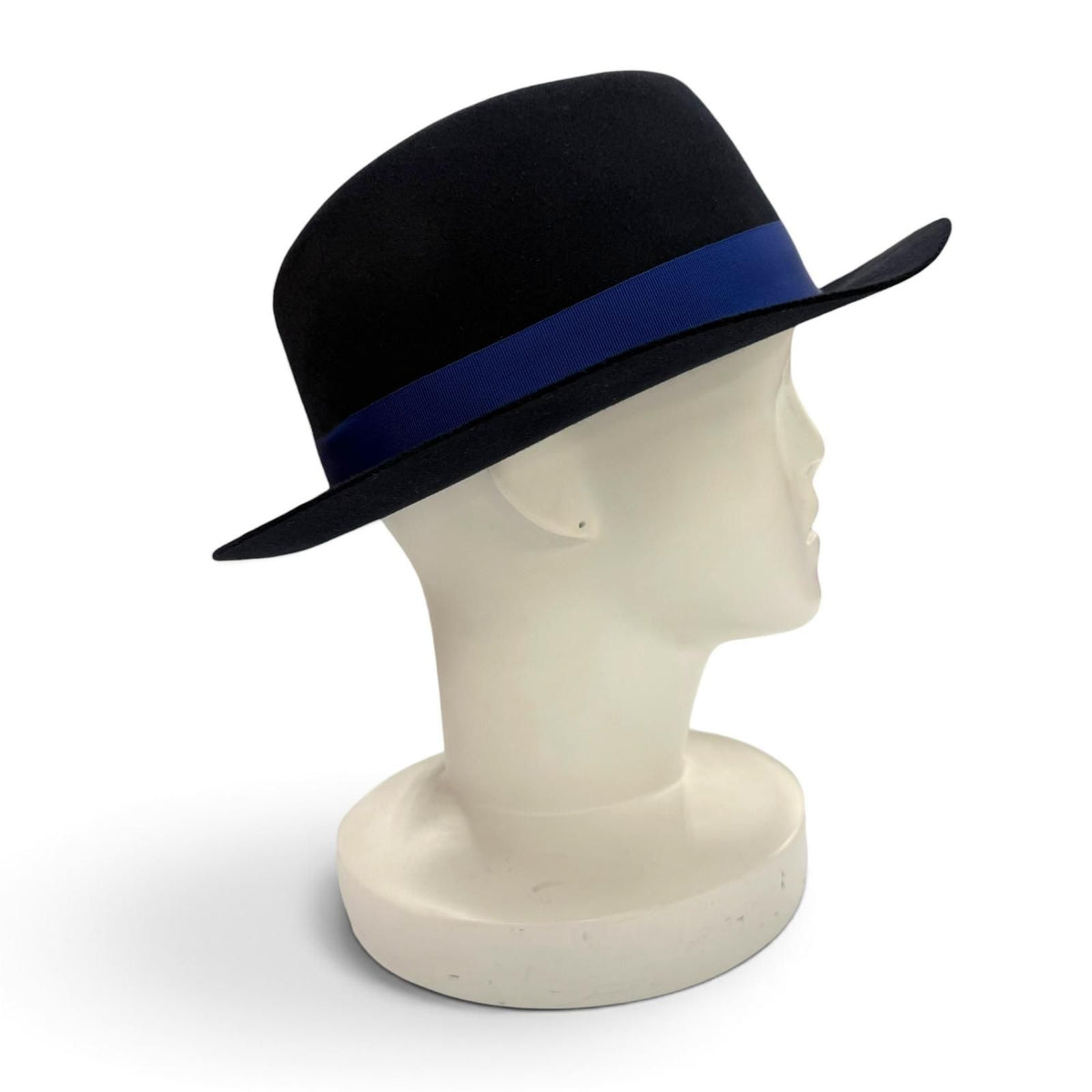 Hermes Wool Lining Silk 100% Horse Felt Hat Navy 59 — view 5