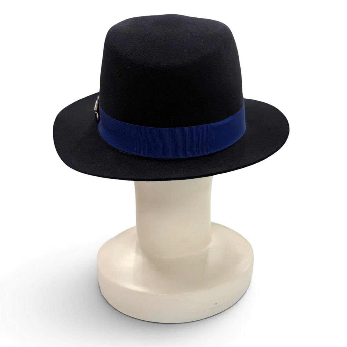 Hermes Wool Lining Silk 100% Horse Felt Hat Navy 59 — view 4