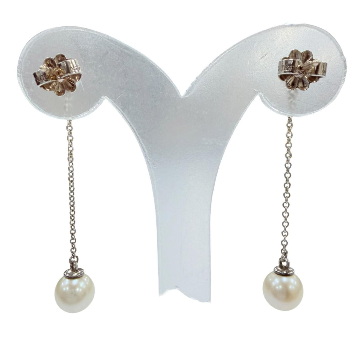 Tiffany & Co Ziegfeld Collection Earrings Pearl Silver — view 4