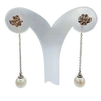 Tiffany & Co Ziegfeld Collection Earrings Pearl Silver — view 4