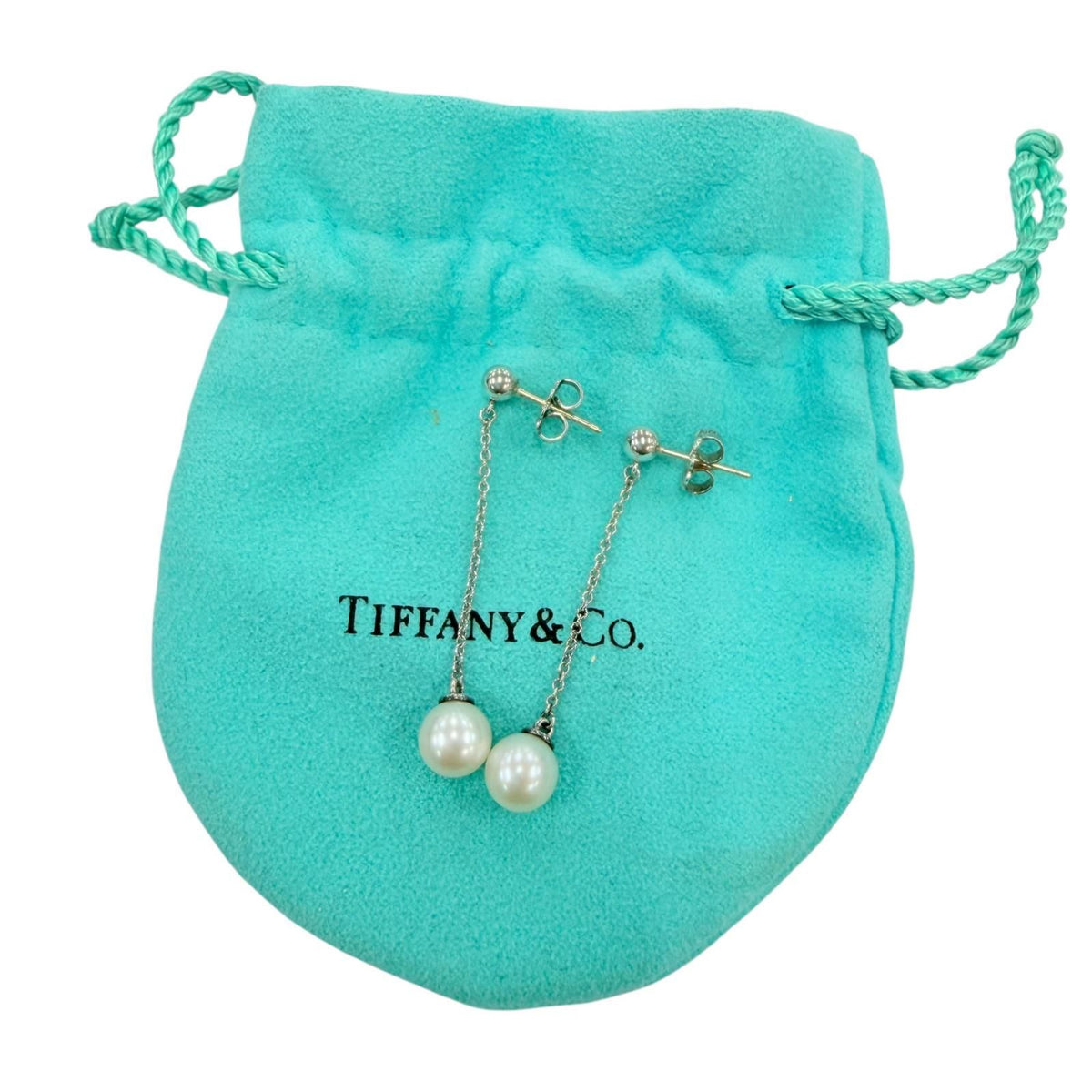 Tiffany & Co Ziegfeld Collection Earrings Pearl Silver — view 2