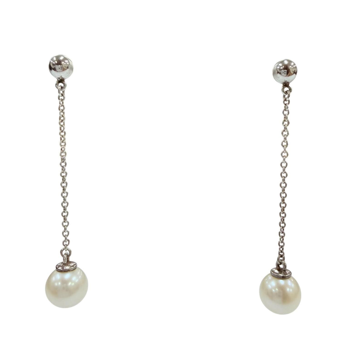 Tiffany & Co Ziegfeld Collection Earrings Pearl Silver