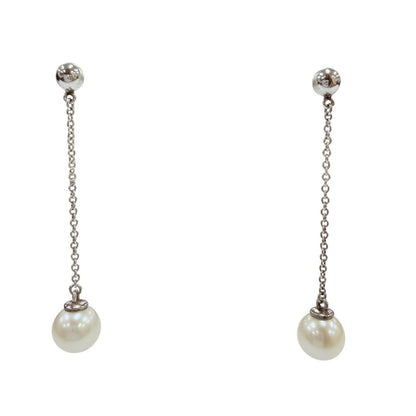 Tiffany & Co Ziegfeld Collection Earrings Pearl Silver