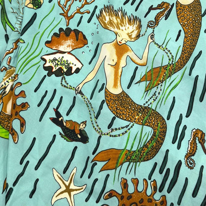 Loewe x Paula's Ibiza Mermaid Print Cami Dress Green — view 6