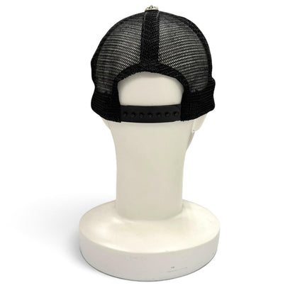 Chrome Hearts Trucker Cap CH Patch Mesh Hat Truck Khaki Cap Black Silver US — view 3
